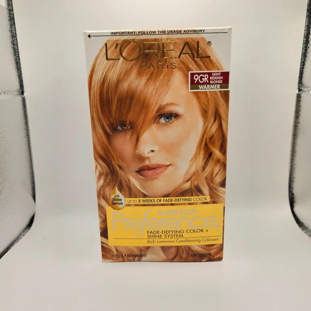 L'Oreal Superior Preference Hair Color 9GR Light Reddish Blonde Warmer NIB
